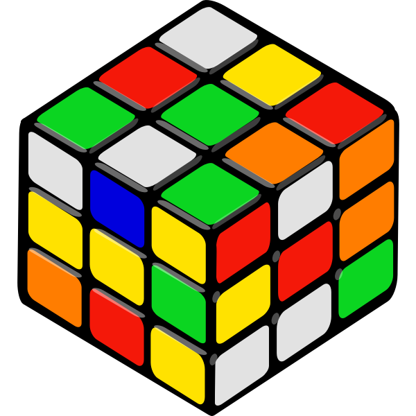 Rubik's cube vector illustration