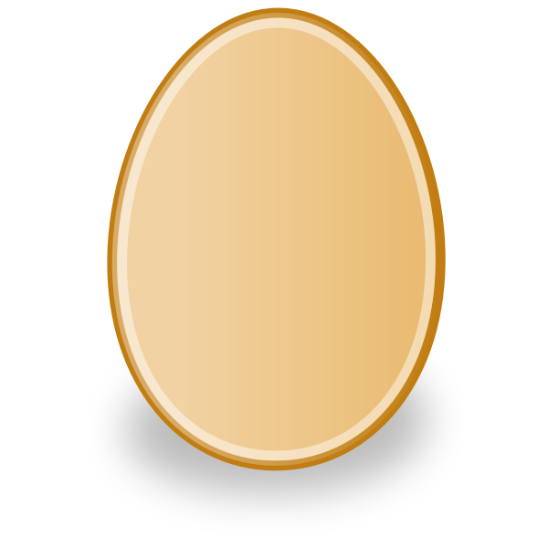 Orange egg vector image