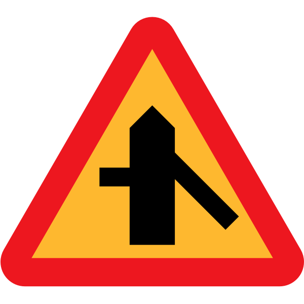 Merging traffic vector symbol