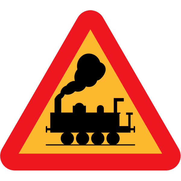 Crossing without barrier vector sign