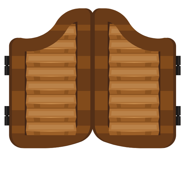 Wild West saloon doors