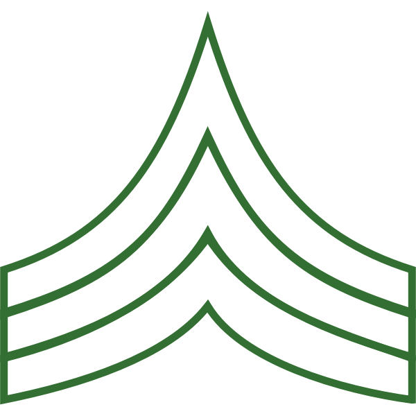 Sergeant insignia vector