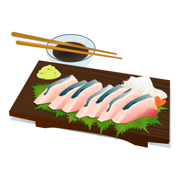 Sashimi vector image