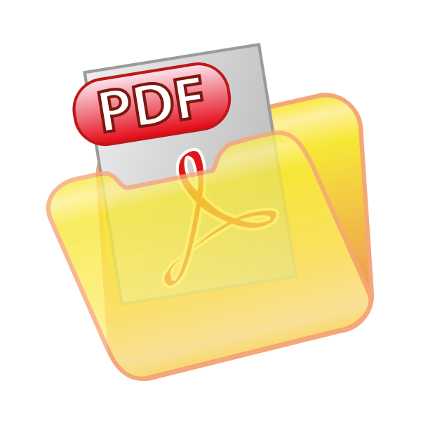Save as PDF icon vector clip art