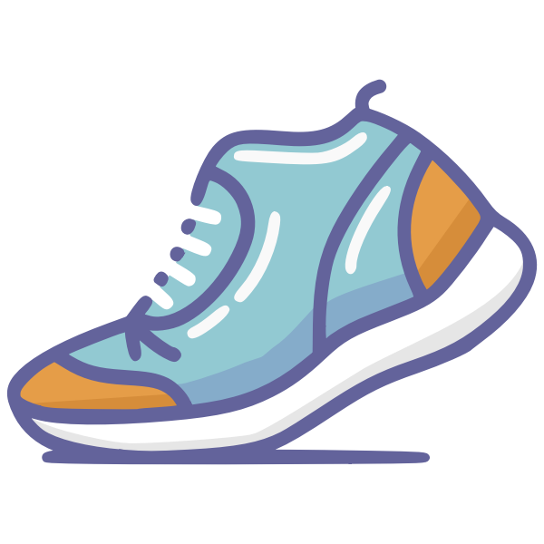 Vector shoe drawing