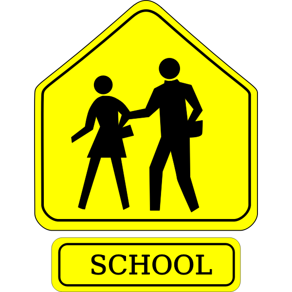 School crossing symbol