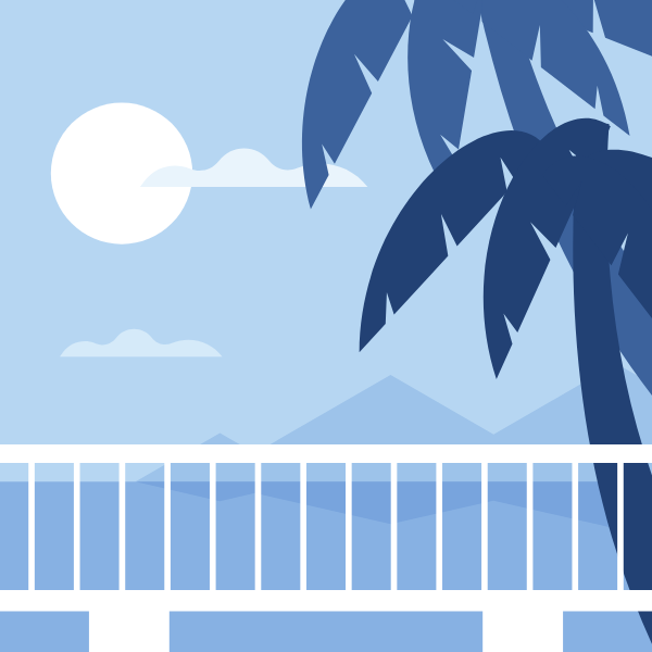 Tropical ocean landscape