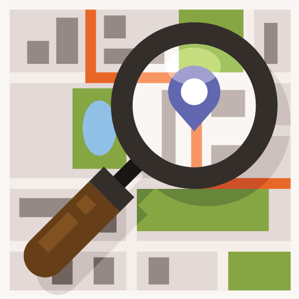 Map search concept