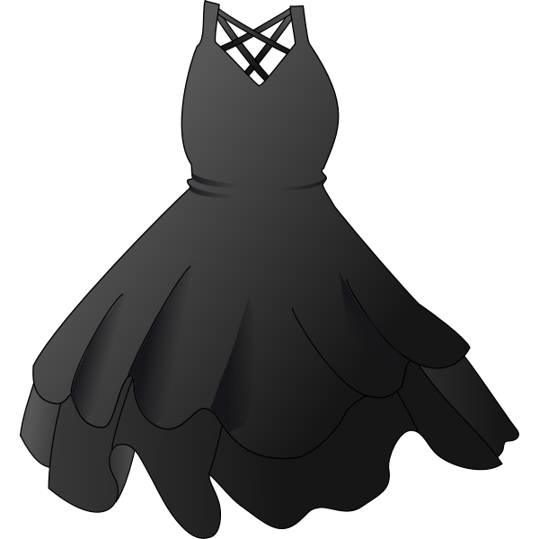 Black dress vector image