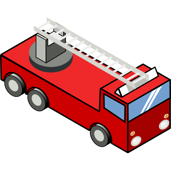 Fire emergency truck vector image