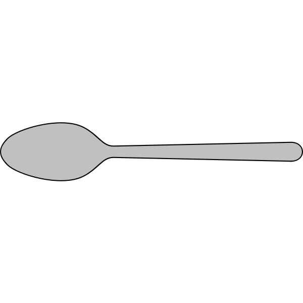 Vector clip art of spoon