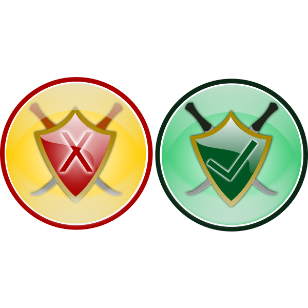 Security icon set vector image