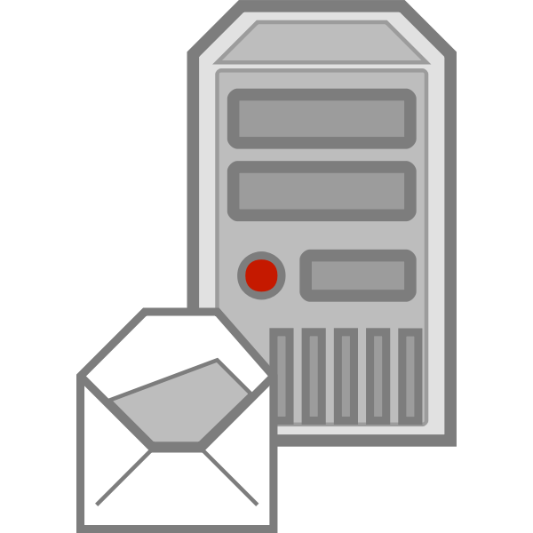 Server e-mail icon vector image