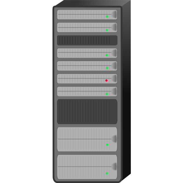 Server rack vector drawing