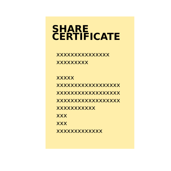 share certificate