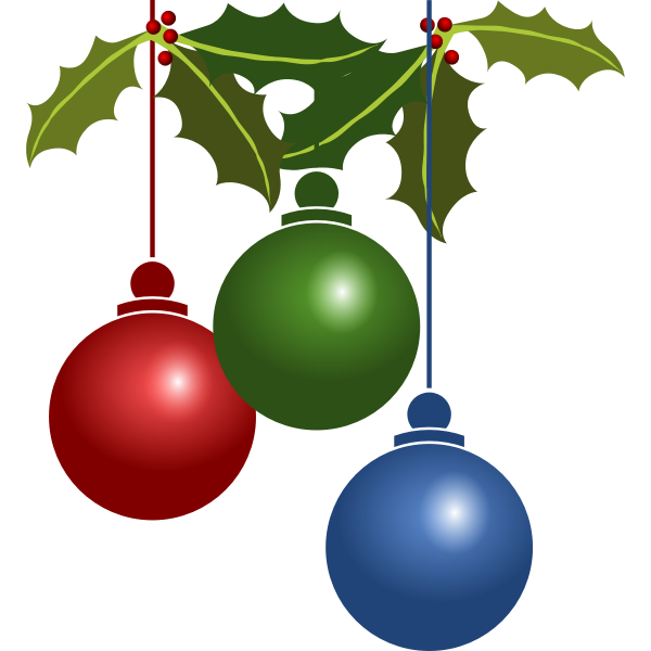 Christmas decorations vector