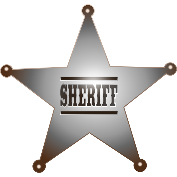 Sheriff badge vector image