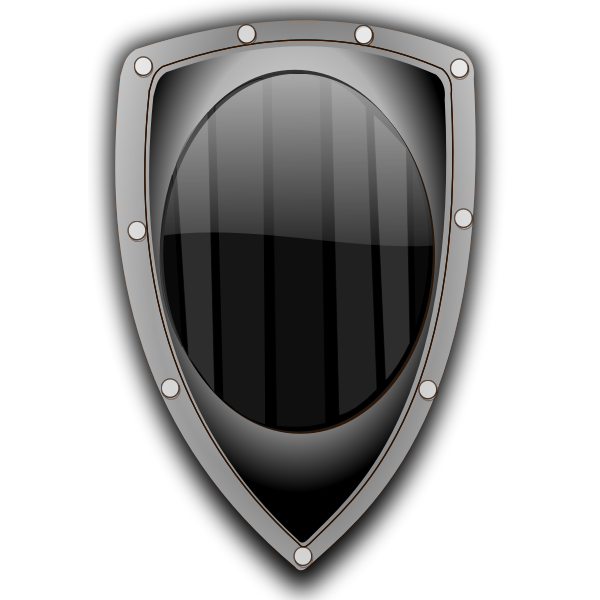 Metal shield vector illustration