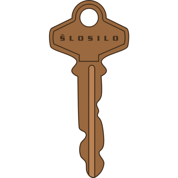 Key with text Slosilo