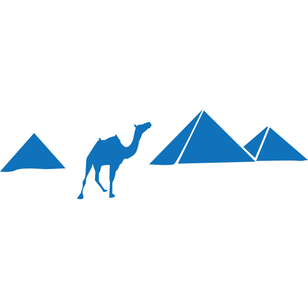 Vector illustration of pyramids