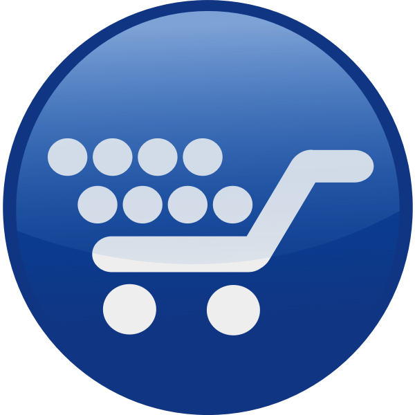 Shopping cart vector icon image