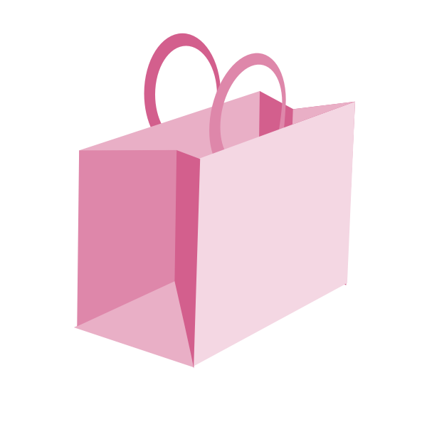 Pink shopping bag