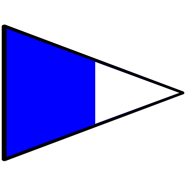 Blue and white flag image