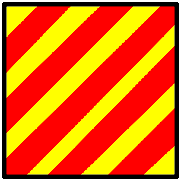 Signal flag Yankee