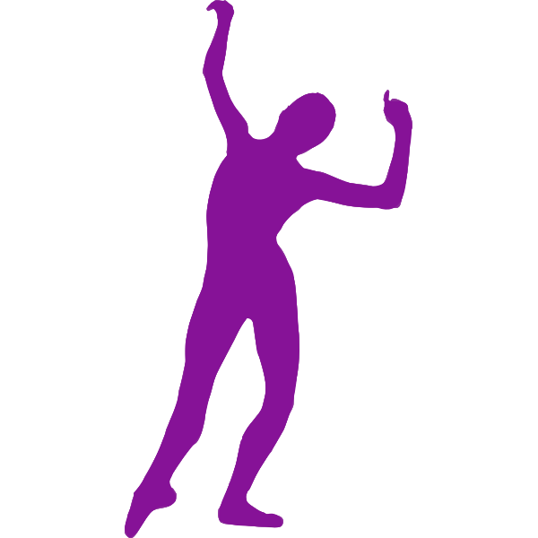 Dance move silhouette