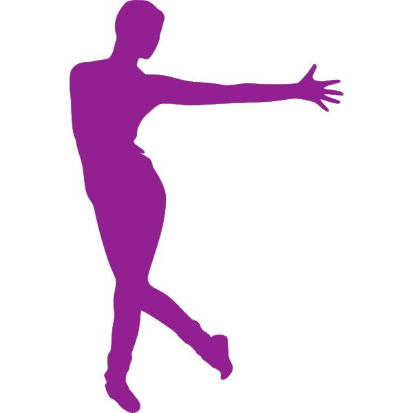 Purple dancer drawing