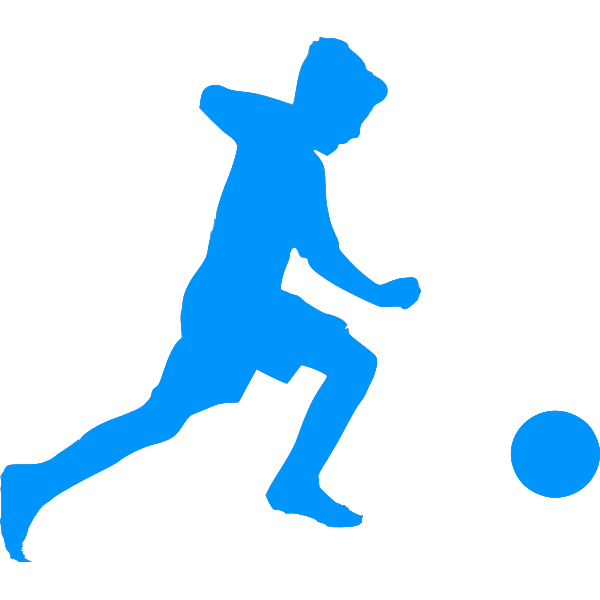 Soccer player in action