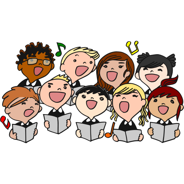 Children's choir vector image