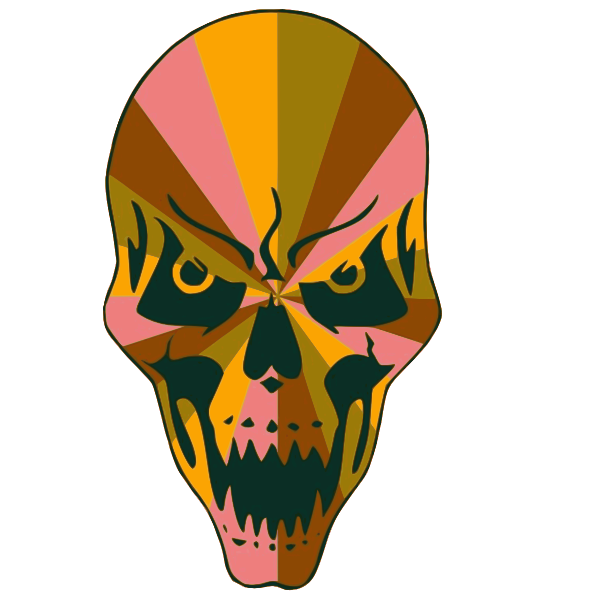 Colorful skull