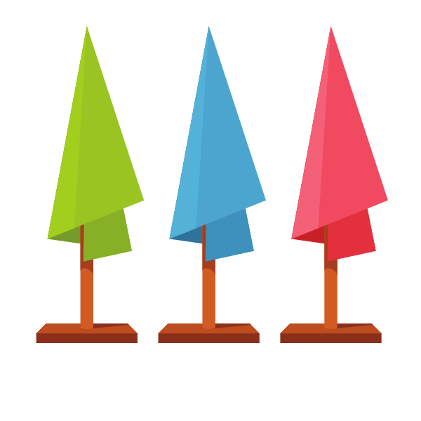 Small flags on poles