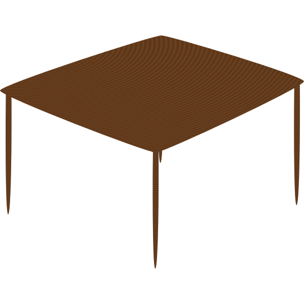 Small table vector drawing