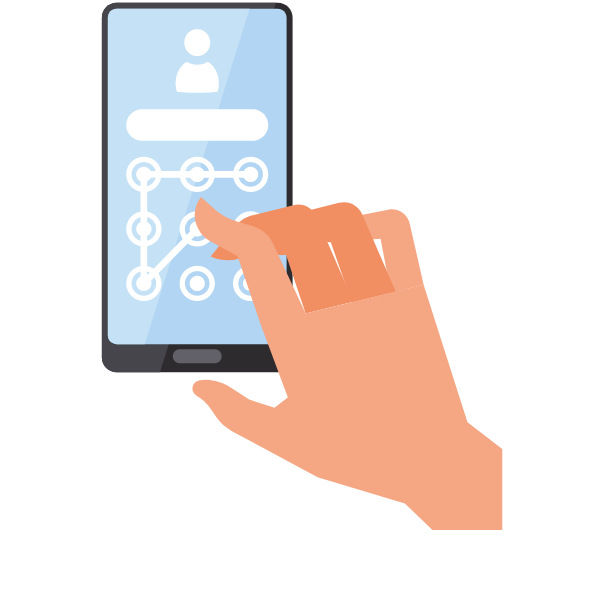 Phone screen lock pattern