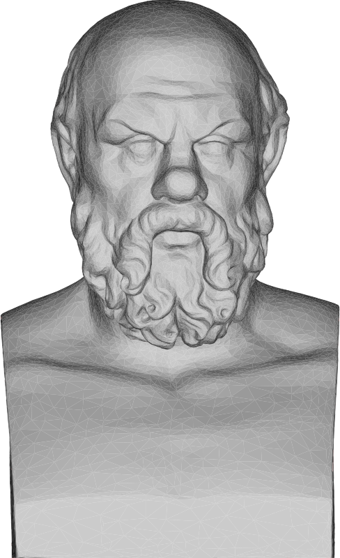 Socrates Bust 3D statue