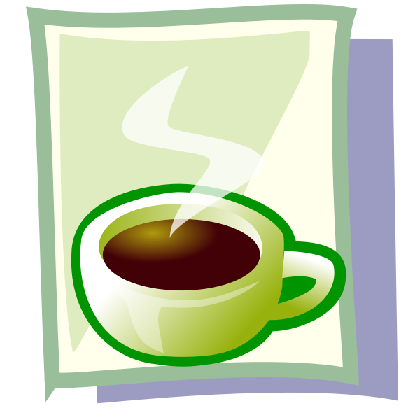 Hot coffee vector image