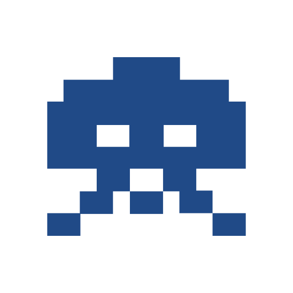 Space invaders pixel art icon vector image