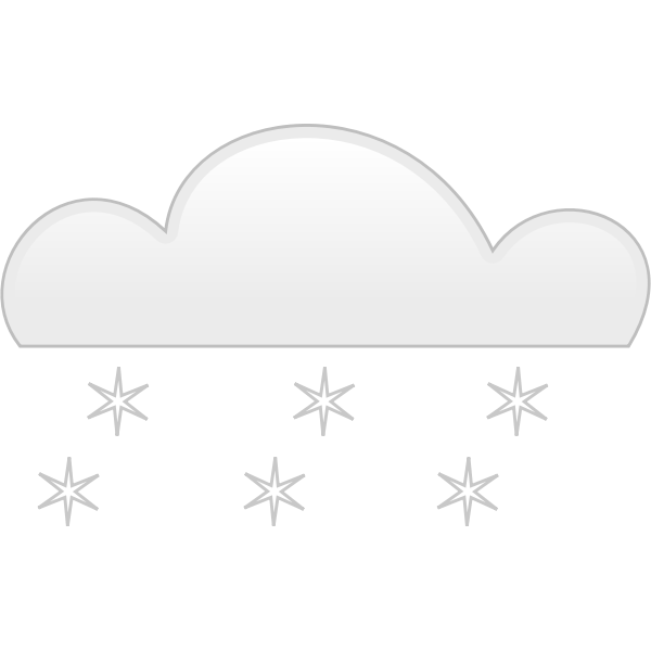 Pastel colored snowfall sign vector clip art