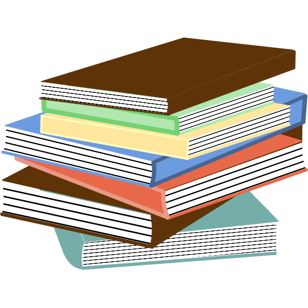 Stack of books vector image