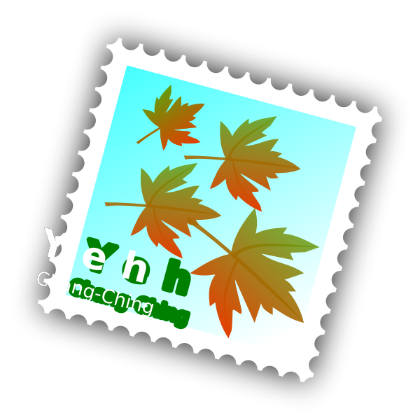 Maple stamp vector image