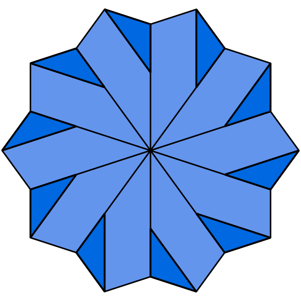 Blue star vector image