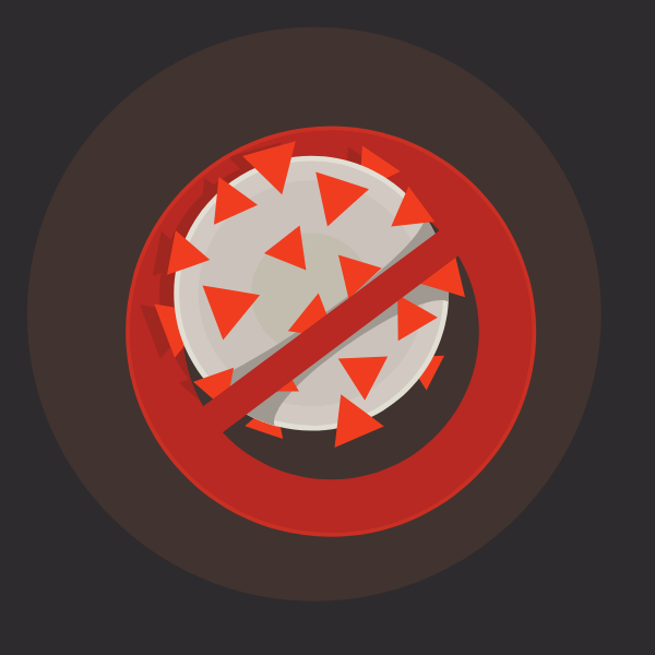 Stop virus icon
