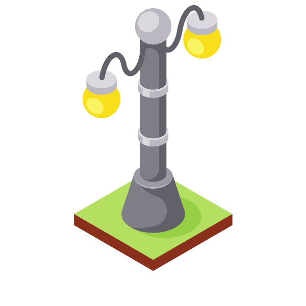 Streetlamp isometric 3D