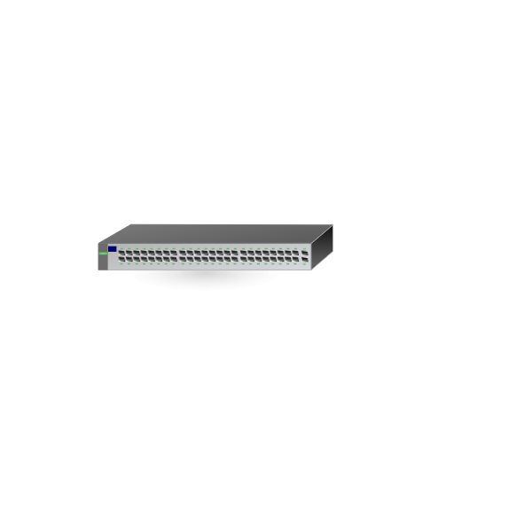 HP network switch hub vector image