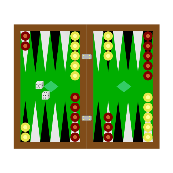 Backgammon board game