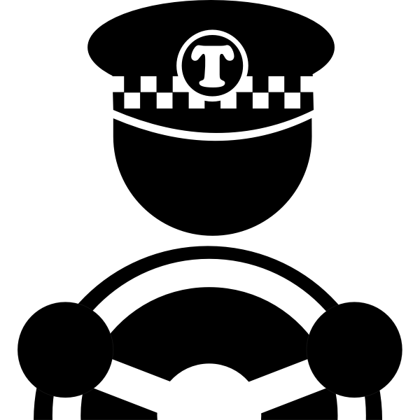 Cab driver vector image