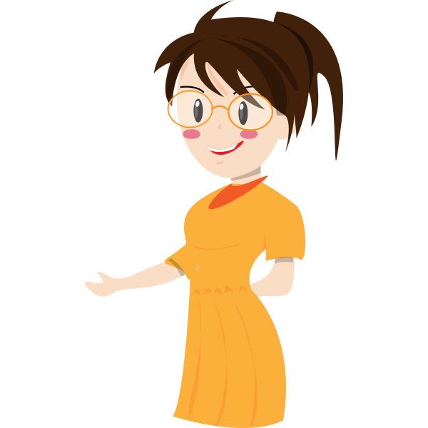 Female teacher vector image