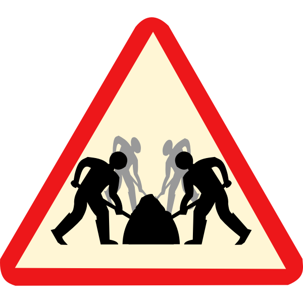 Teamwork roadsign vector image